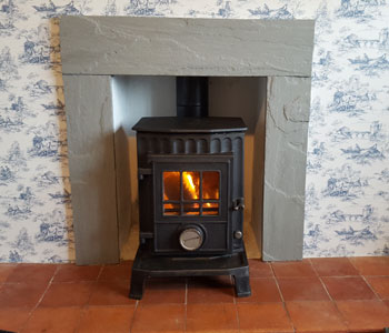 Coalbrookdale multifuel Stove - installed an original and refurbished between Cranleigh and Horsham, West Sussex.